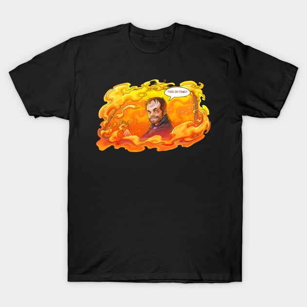 Crowley "This is fine" T-Shirt by GioGui